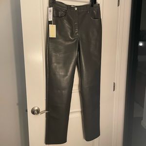 Aritzia vegan leather pants
